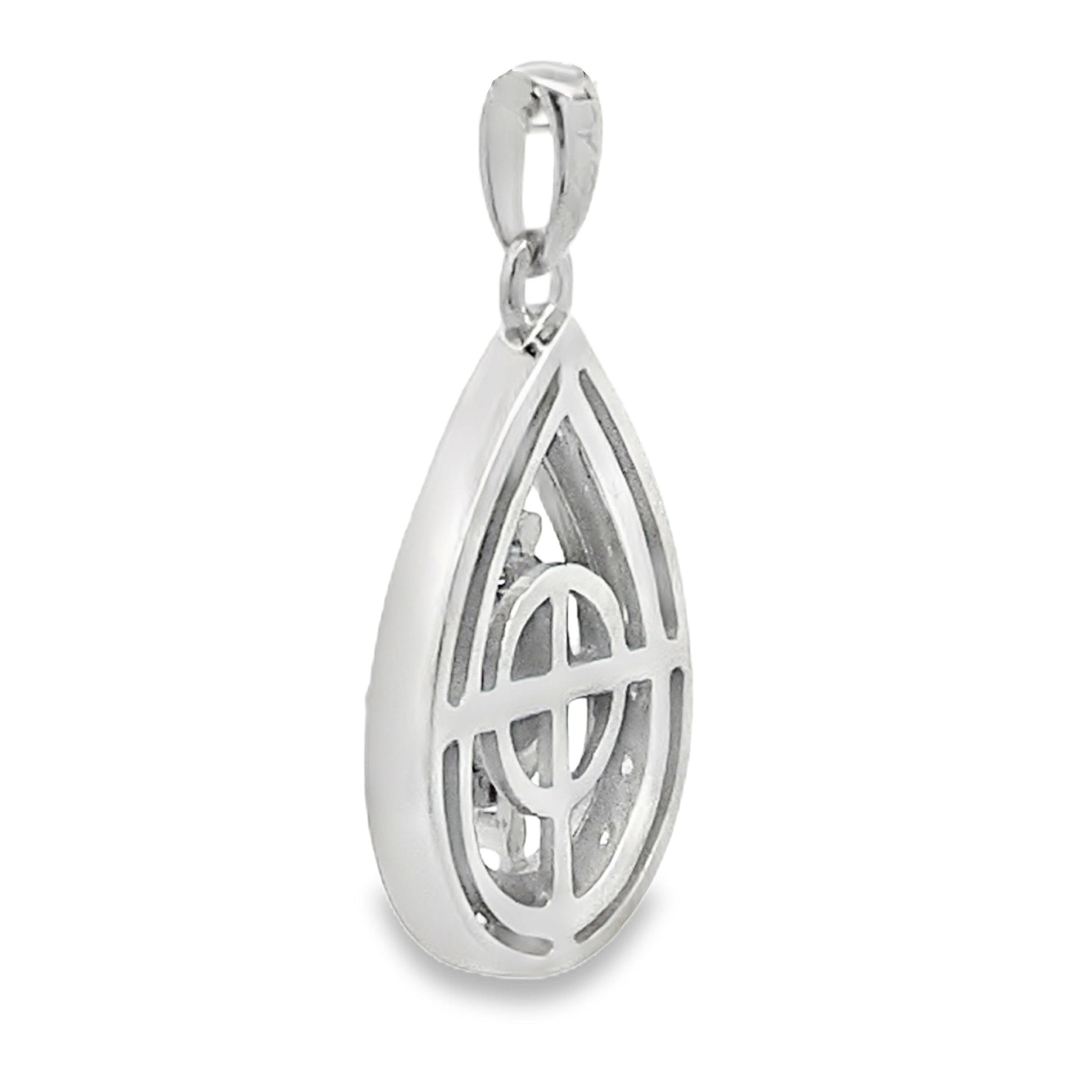 Genuine .25ct Diamond Fashion Pendants 10KT White Gold