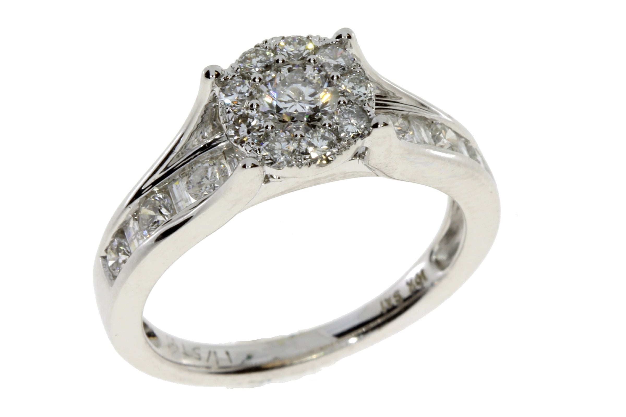Genuine 1.20ct Diamond Diamond Eng Only 10KT White Gold