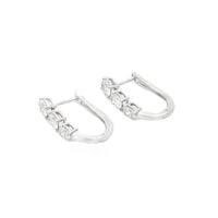 1.50ct Lab Grown Diamond Hoop Earrings 14KT White Gold