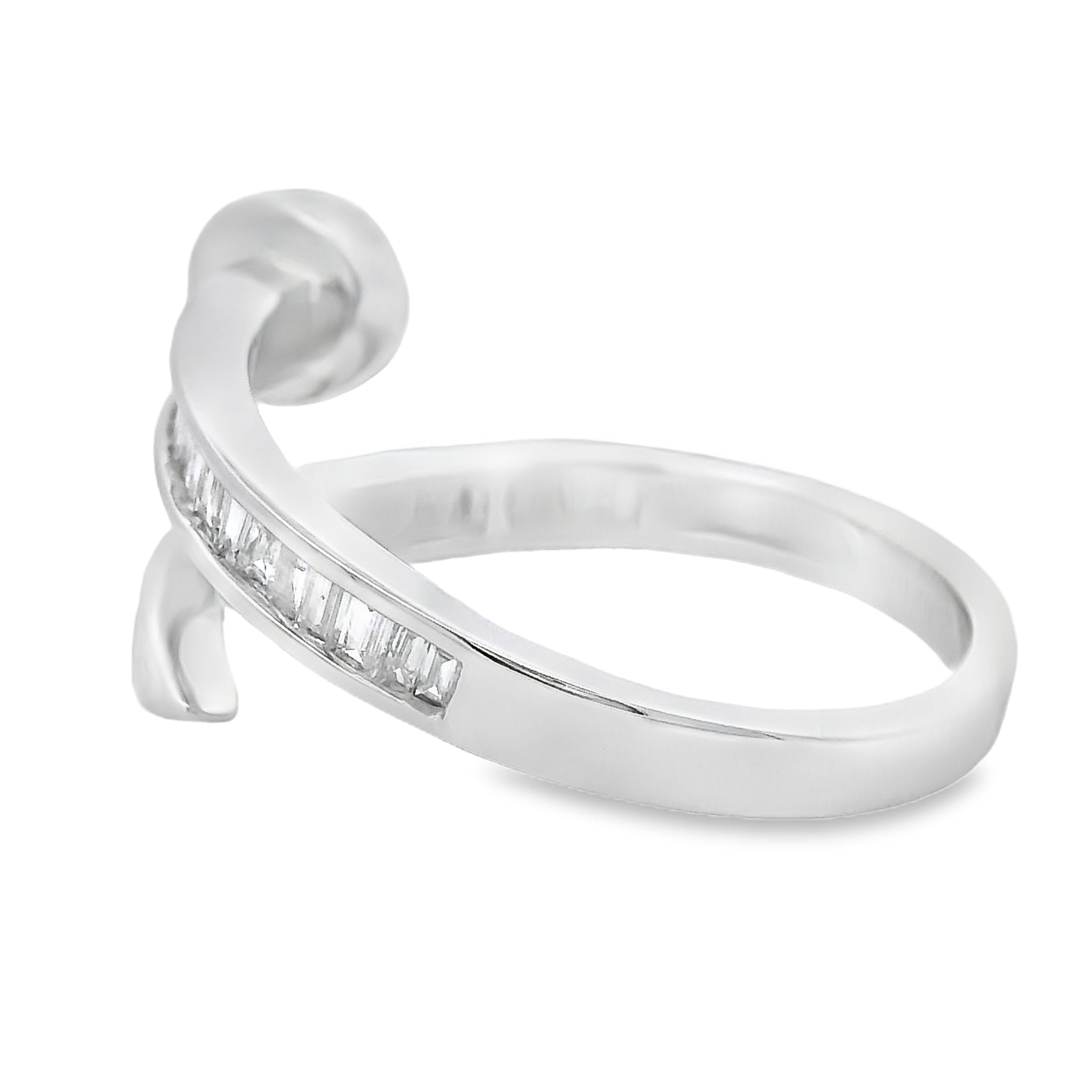 Natural .35ct Diamond Ring 14KT White Gold