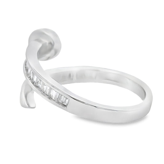 Natural .35ct Diamond Ring 14KT White Gold
