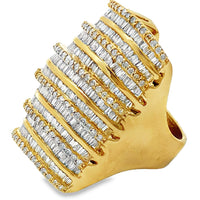 Genuine 3.25ct Diamond Ring 14KT Yellow Gold