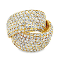 Genuine 5.65ct Diamond Ring 18KT Yellow Gold