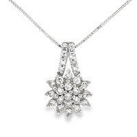 Lab Grown Diamond Fashion Pendants 10KT White Gold
