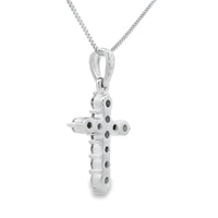 .23ct Diamond Cross Religious Pendant 14KT White Gold