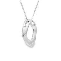 Genuine .02ct Diamond Fashion Pendants Sterling Silver
