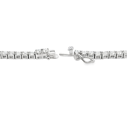 15.14ct Moissanite Tennis Necklace Sterling Silver