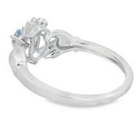 Natural Blue Topaz Ring Sterling Silver