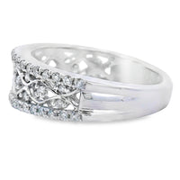 .50ct Diamond Fashion band rings 10KT White Gold