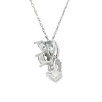 Lab Grown Diamond Fashion Pendants 14KT White Gold