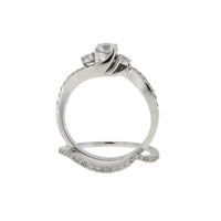 .70ct Diamond Engagement Ring Set 14KT White Gold