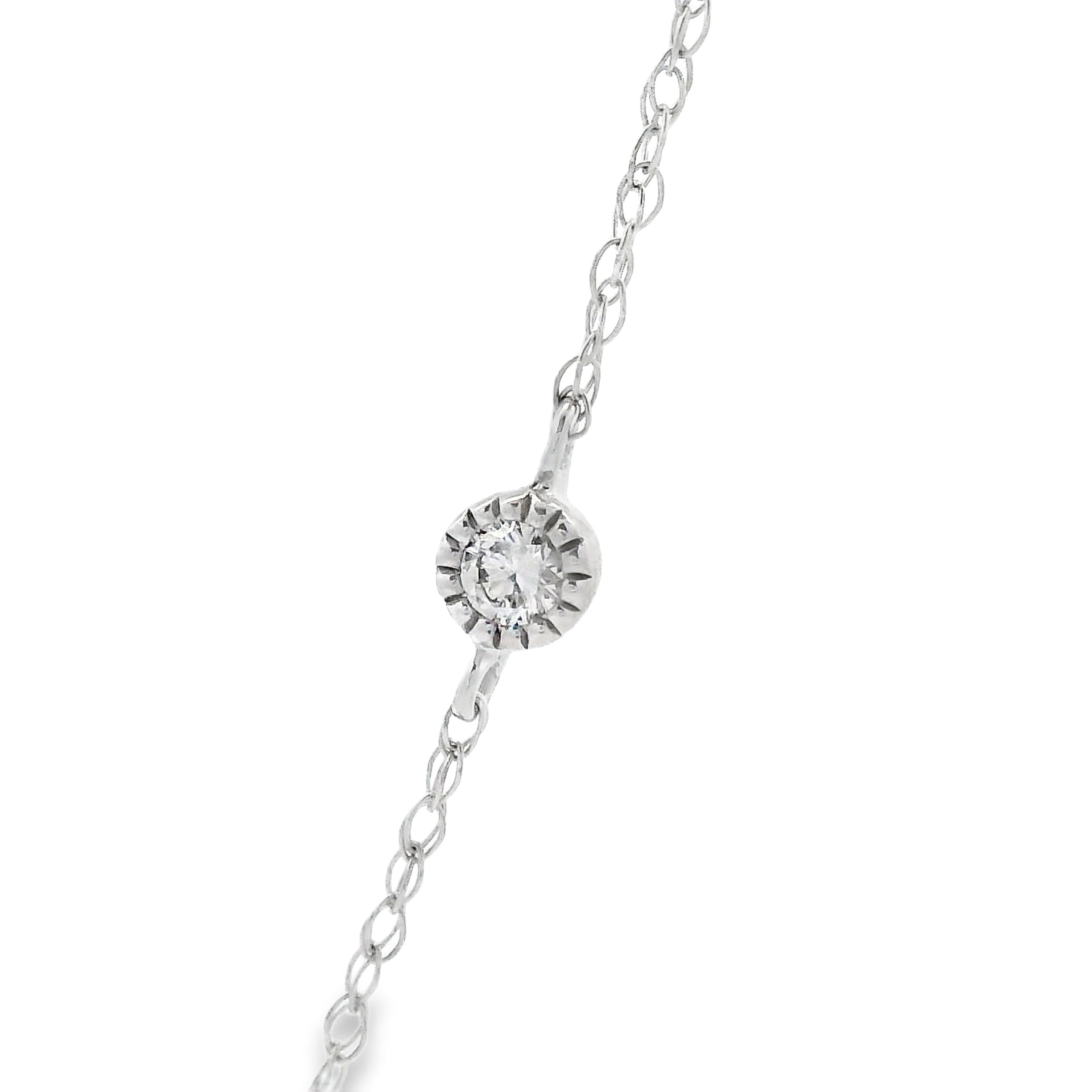 Natural .31ct Diamond Fashion Pendants 14KT White Gold