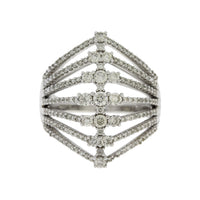 Natural 1.00ct Diamond Ring 14KT White Gold