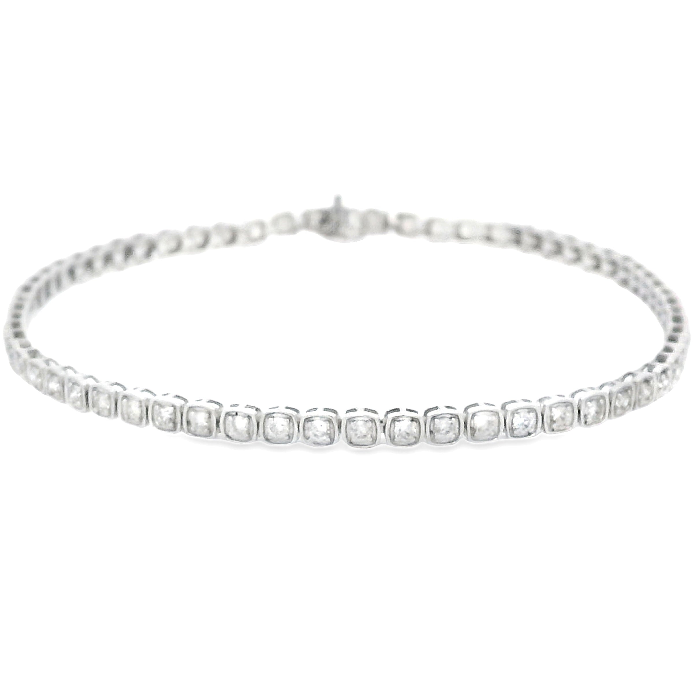 Lab Grown Diamond Tennis Bracelet 10KT White Gold