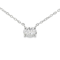 Genuine .50ct Lab Grown Diamond Pendant Sterling Silver