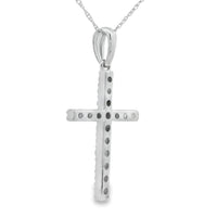.45ct Diamond Cross Religious Pendant 14KT White Gold