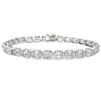 Lab Grown Diamond Tennis Bracelet 14KT White Gold