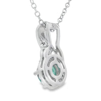 .58ct Emerald Zircon Fashion Pendants Sterling Silver