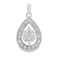 Genuine .25ct Diamond Fashion Pendants 10KT White Gold