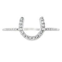 Natural .10ct Diamond Ring 14KT White Gold
