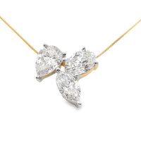 Lab Grown Diamond Fashion Pendants 14KT Yellow Gold