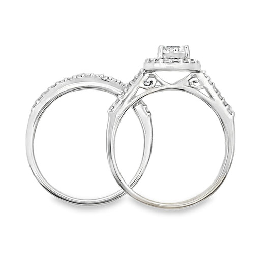 Natural Cubic Zirconia CZ SS Bridal Sterling Silver