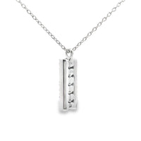 .30ct Sapphire Diamond Fashion Pendants 14KT White Gold