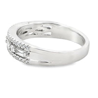 .50ct Diamond Fashion band rings 14KT White Gold
