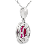 .70ct Ruby Diamond Fashion Pendants 10KT White Gold