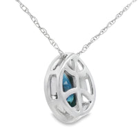 .54ct Sapphire Diamond Fashion Pendants 10KT White Gold