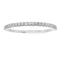Genuine .13ct Diamond Wedding Band Ring 10KT White Gold