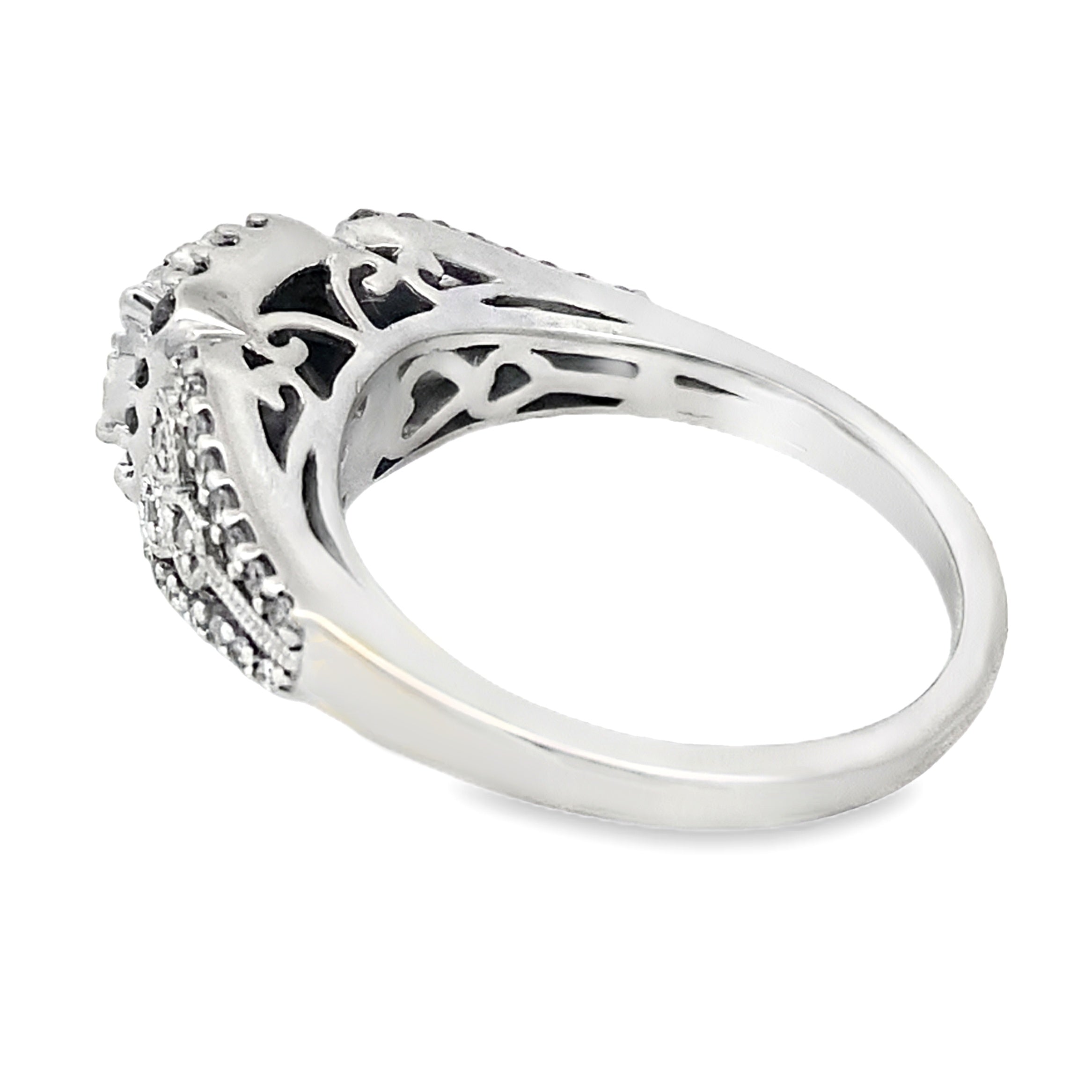 Genuine .50ct Diamond Ring 10KT White Gold