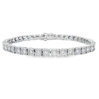 Lab Grown Diamond Tennis Bracelet Sterling Silver