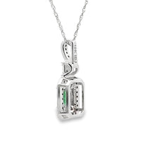 .57ct Emerald Diamond Fashion Pendants 10KT White Gold