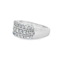 1.00ct Diamond Wedding Band Ring 10KT White Gold