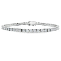 Lab Grown Diamond Tennis Bracelet Sterling Silver