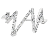 Genuine .15ct Diamond Ring 14KT White Gold
