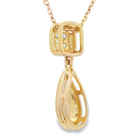 Natural .04ct Diamond Fashion Pendants 10KT Yellow Gold