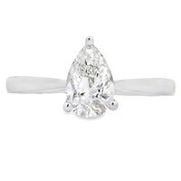 Natural 1.00ct Lab Grown Diamond  10KT White Gold