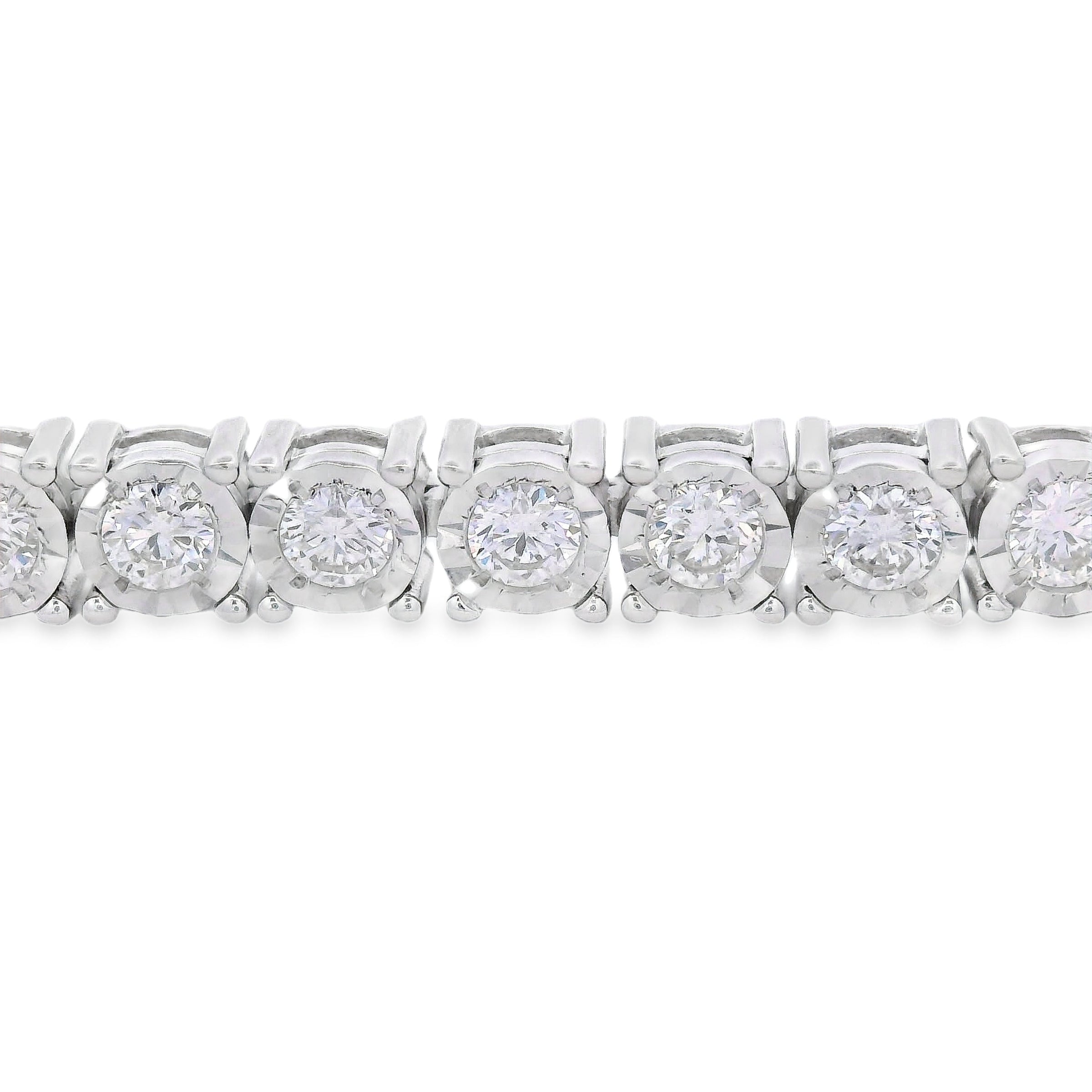 Lab Grown Diamond Tennis Bracelet Sterling Silver
