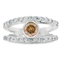 Natural .90ct Diamond Diamond Ring 14KT White Gold