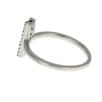 Genuine .30ct Ruby Diamond Ring 14KT White Gold