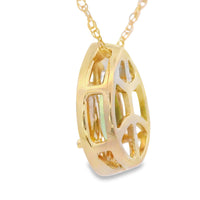 .47ct Peridot Diamond Fashion Pendants 10KT Yellow Gold