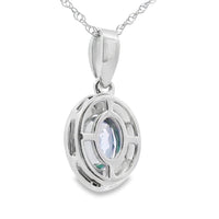 Mystic Fire Topaz Fashion Pendants 10KT White Gold