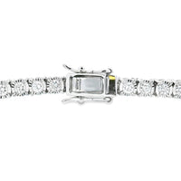 Lab Grown Diamond Tennis Bracelet Sterling Silver