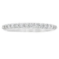 Genuine .25ct Diamond Wedding Band Ring 14KT White Gold