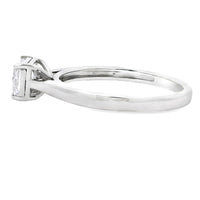 Natural .50ct Lab Grown Diamond  10KT White Gold