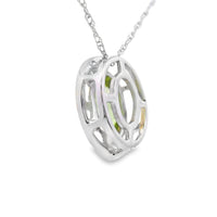 .52ct Peridot Diamond Fashion Pendants 10KT White Gold