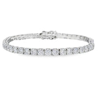 Lab Grown Diamond Tennis Bracelet Sterling Silver