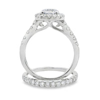 Lab Grown Diamond Engagement Ring Set 10KT White Gold